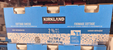 Kirkland Signature 2% MF Cottage Cheese 3pck - 3 x 750 Grams